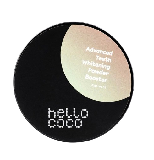 hello coco Prášek na bělení zubů Booster, 30 g
