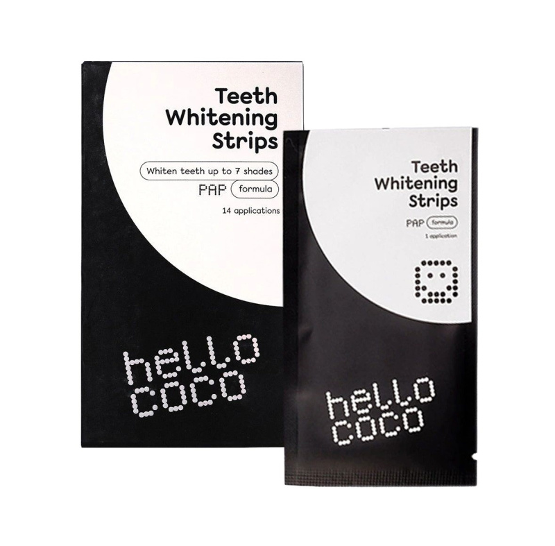hello coco PAP Bělící pásky na zuby, 28 ks