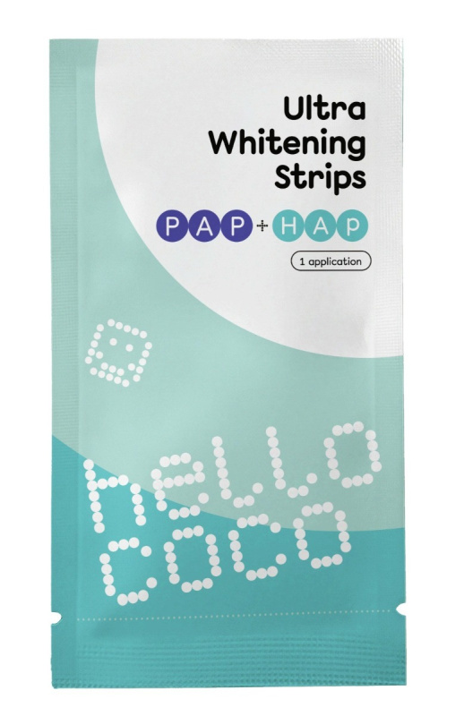 Hello Coco Ultra PAP+HAP bělící pásky na zuby 5 ks