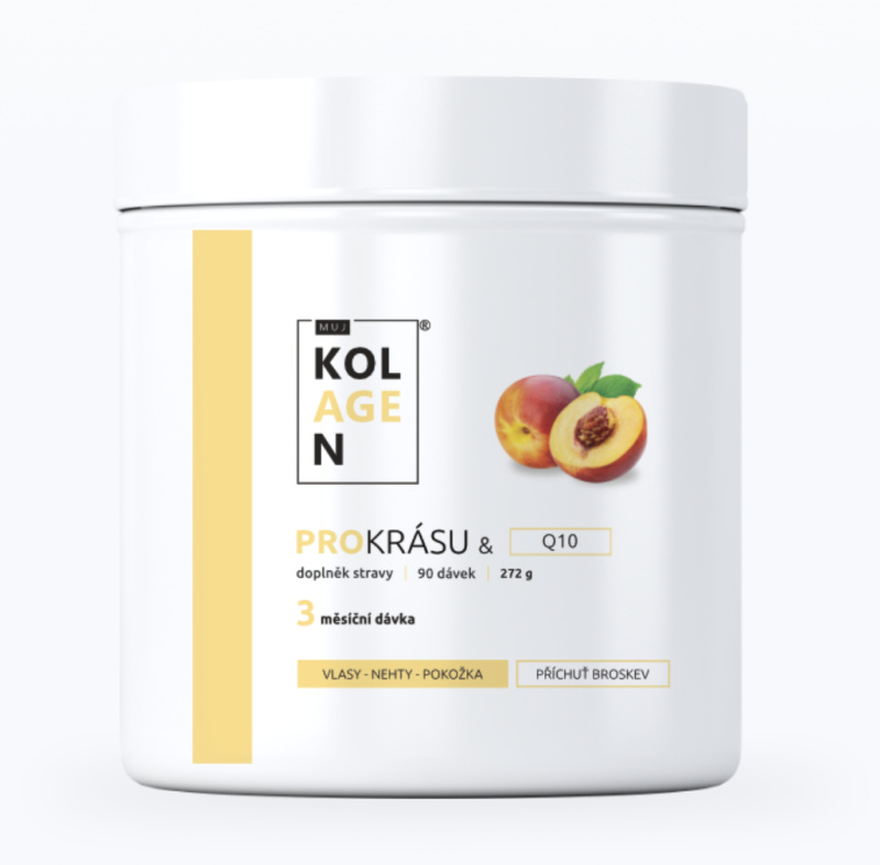 MujKolagen PROKRÁSU & Q10 – Broskev, 224g