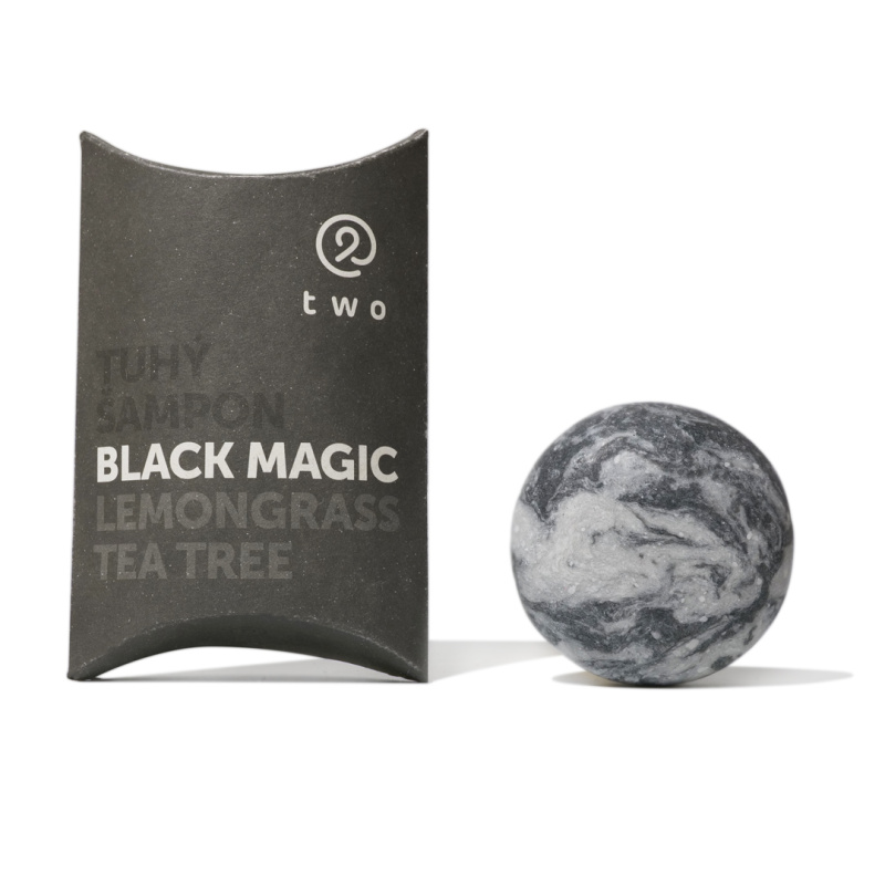 Twocosmetics Tuhý šampón BLACK MAGIC, 85 g