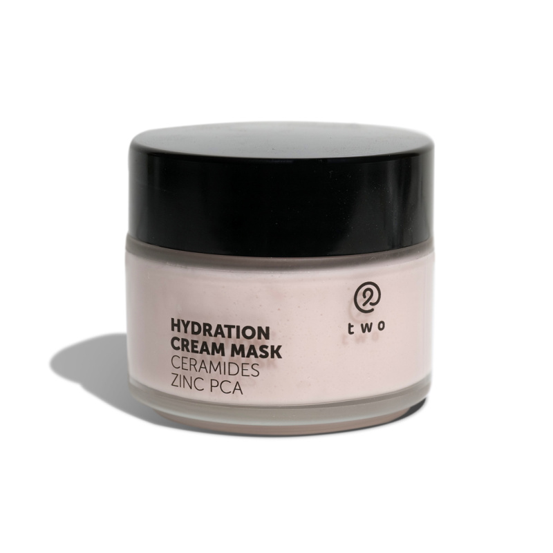 Twocosmetics Hydratační krémová pleťová maska s ceramidy a zinkem PCA, 100 ml