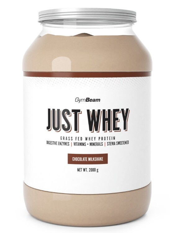 GymBeam Protein Just Whey 2000 g - čokoládový milkshake