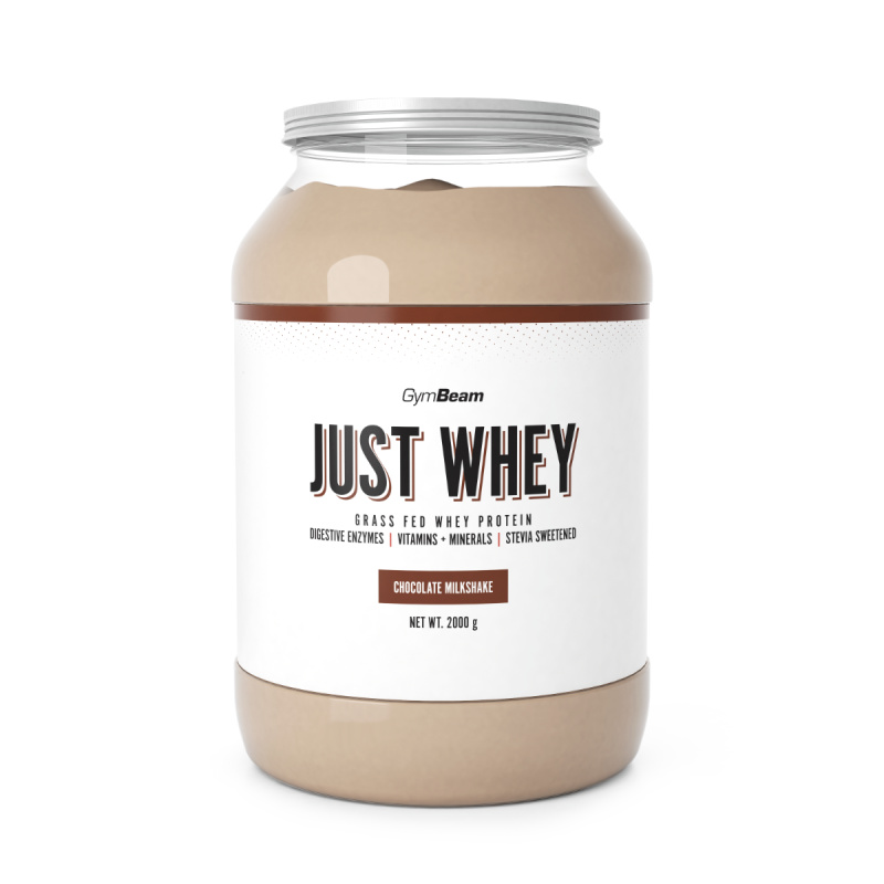 GymBeam Protein Just Whey 2000 g - čokoládový milkshake