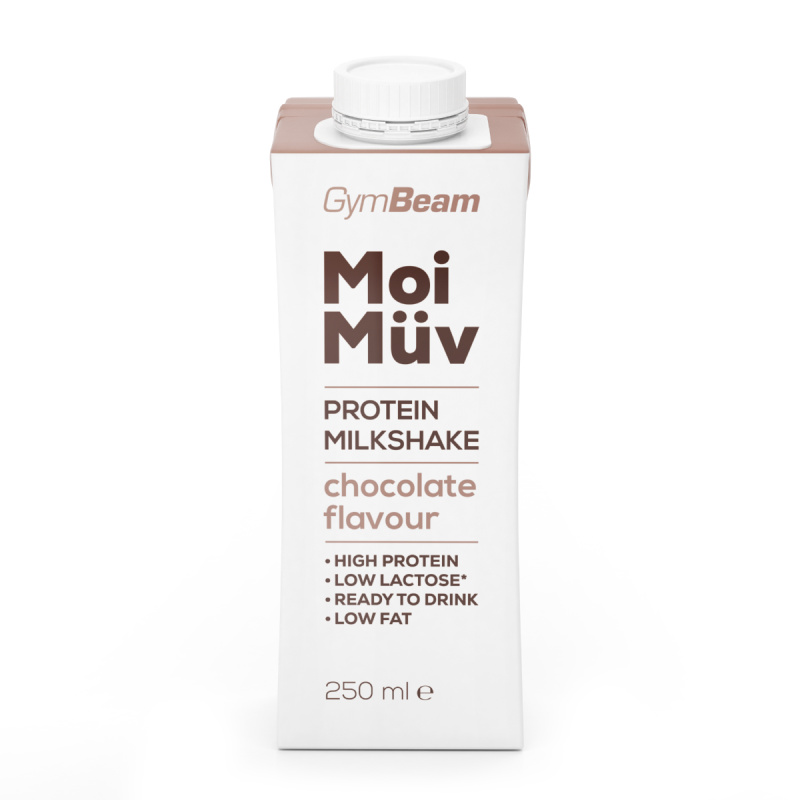 GymBeam MoiMüv Protein Milkshake 250 ml - čokoláda
