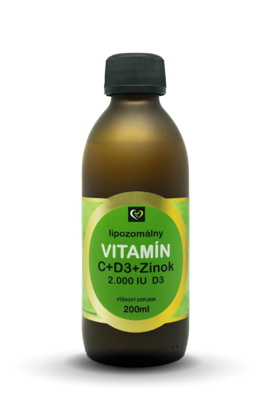 Zdravý Svet Liposomální Vitamín C + Zinek + D3, 200ml