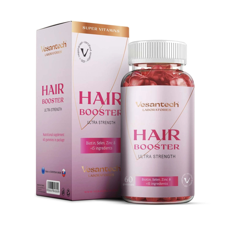 Vesantech Laboratories HAIR vitamins booster, 60 kapslí