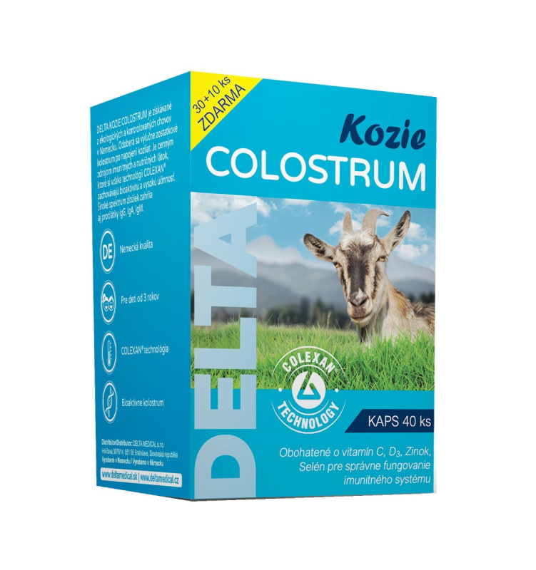 DELTA MEDICAL Kozí colostrum 30 + 10 kapslí ZDARMA