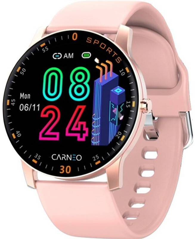 Chytré hodinky Carneo Gear+ platinum woman /  1,22" displej / Android / iOS / růžová / zlatá Varianta: ivi1
