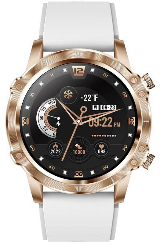 Chytré hodinky Carneo Adventure HR+ / 1,32" (3,4 cm) TFT LCD displej / Bluetooth 5.0 / 360 x 360 px / rosegold Varianta: ivi1