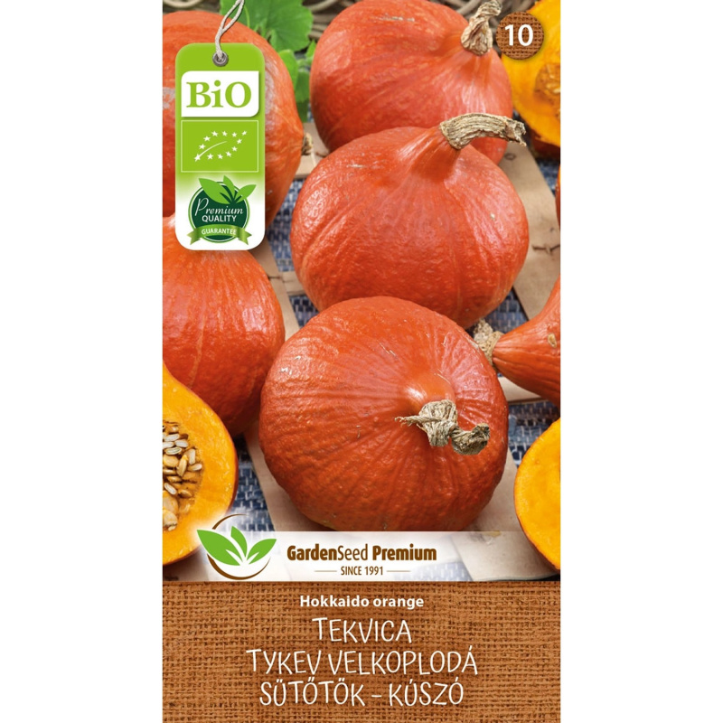 GardenSeed Premium Semínka BIO Tykev velkoplodá - plazivá Hokkaido orange
