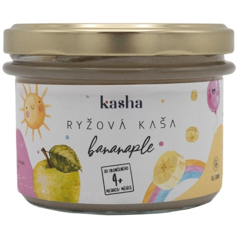 Kasha Bananaple rýžová kaše s banány a jablky pro děti