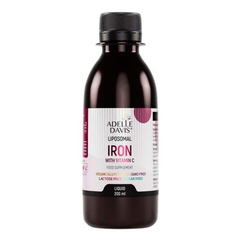 Adelle Davis Lipozomální železo s vitamínem C 200 ml