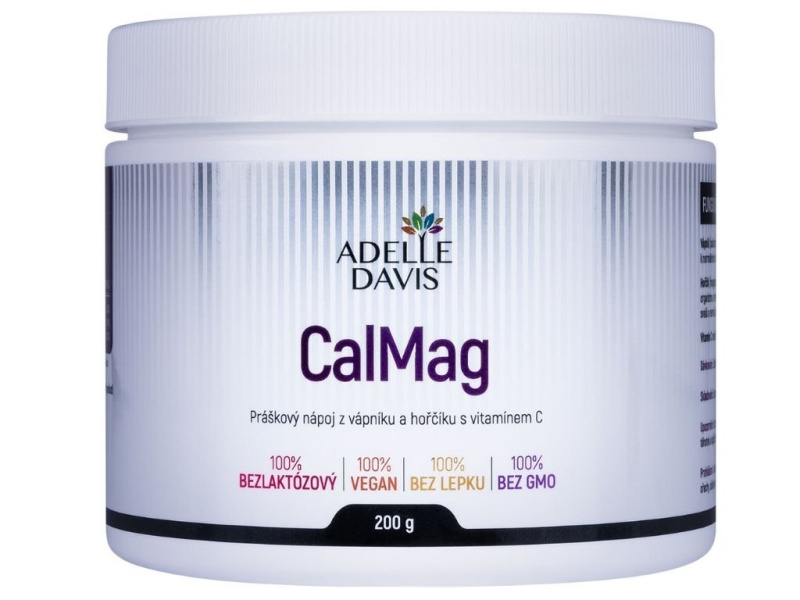 Adelle Davis Adelle Davis, CalMag (Vápník,Hořčík,Vitamín C), 200 g