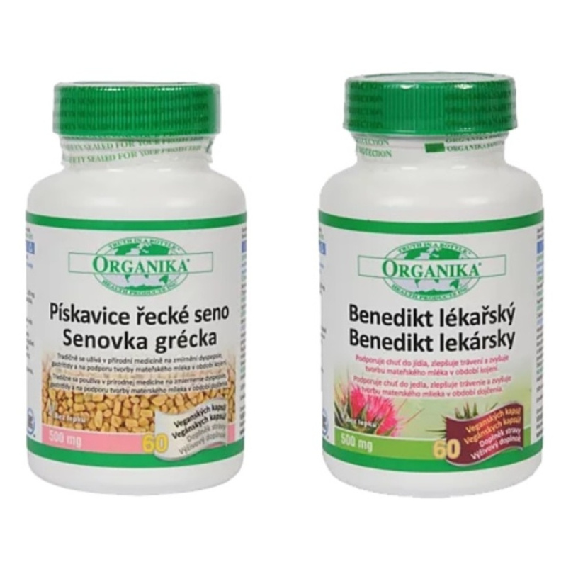 ORGANIKA Pískavice & Benedikt 500 mg + 500 mg .2 x 60 kapslí