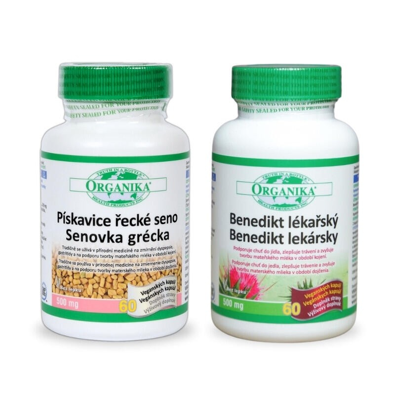ORGANIKA Pískavice & Benedikt 500 mg + 500 mg .2 x 60 kapslí
