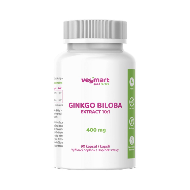 Vegmart GINKGO BILOBA 60 mg 90 kapslí