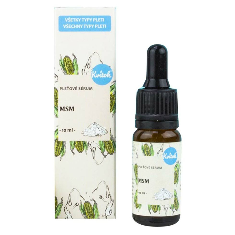 Kvitok Pleťové sérum – MSM - ideální pro mastnou a atopickou pleť, 10 ml