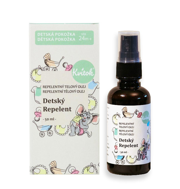 Kvitok Dětský ochranný olej ideální pro děti od 2 let, 50 ml