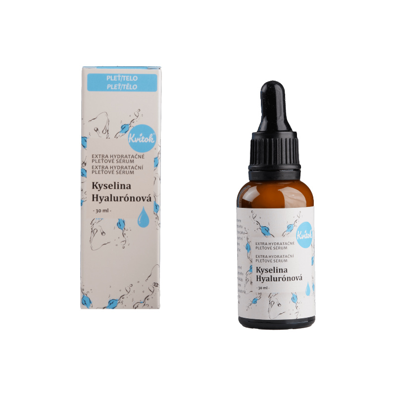Kvitok Hydratační pleťové sérum Kyselina hyaluronová, 30 ml