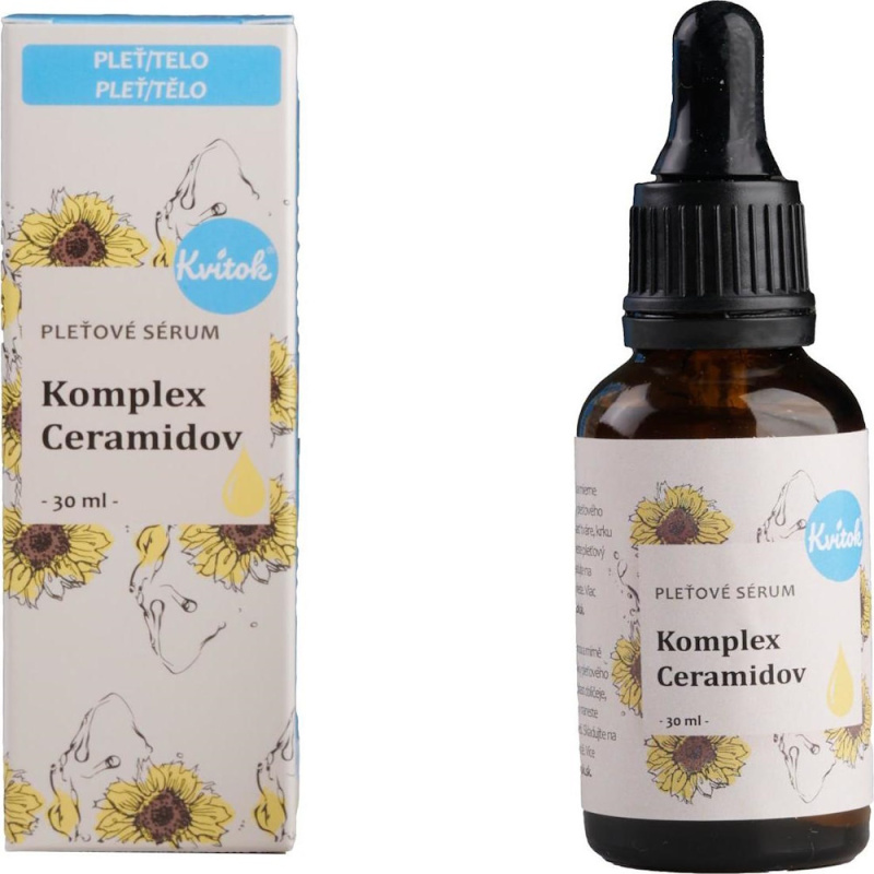 Kvitok Pleťové sérum - Komplex ceramidů - obnovuje ochranný film pleti, 30 ml