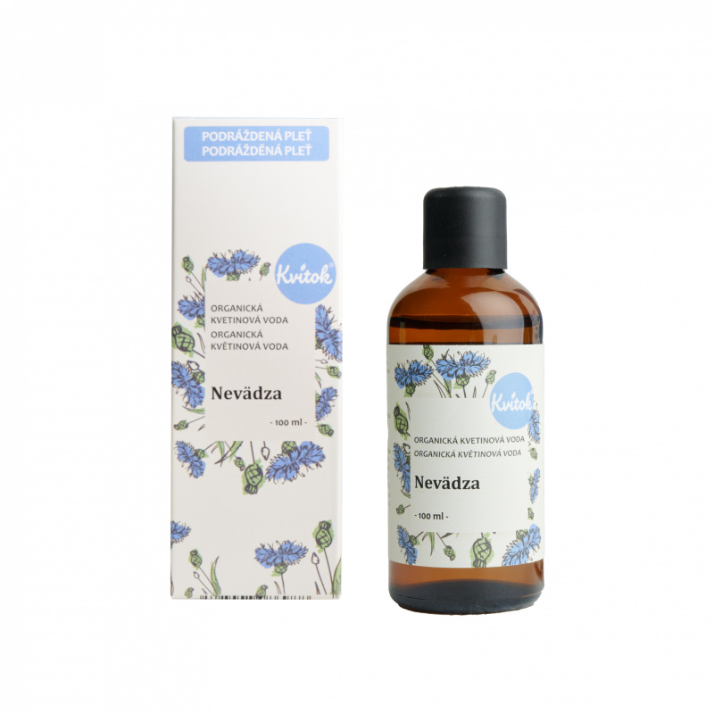 Kvitok Květová voda - chrpa BIO, 100 ml