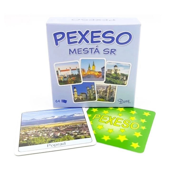 Pexeso v krabičce Města Slovenska