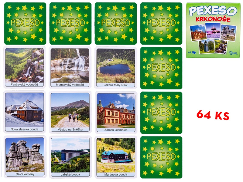Pexeso Krkonoše – rodinná paměťová hra