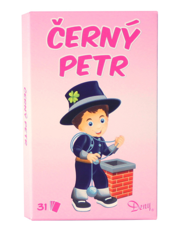Černý Petr Kominík s obrázky pro dívky