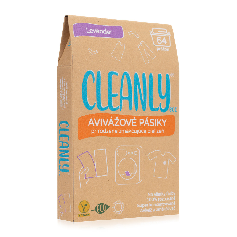Cleanly Eco Avivážové pásky Levandule, 64ks