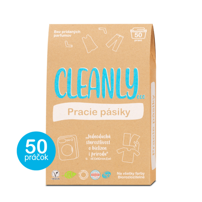 Cleanly Eco prací proužky, 50ks