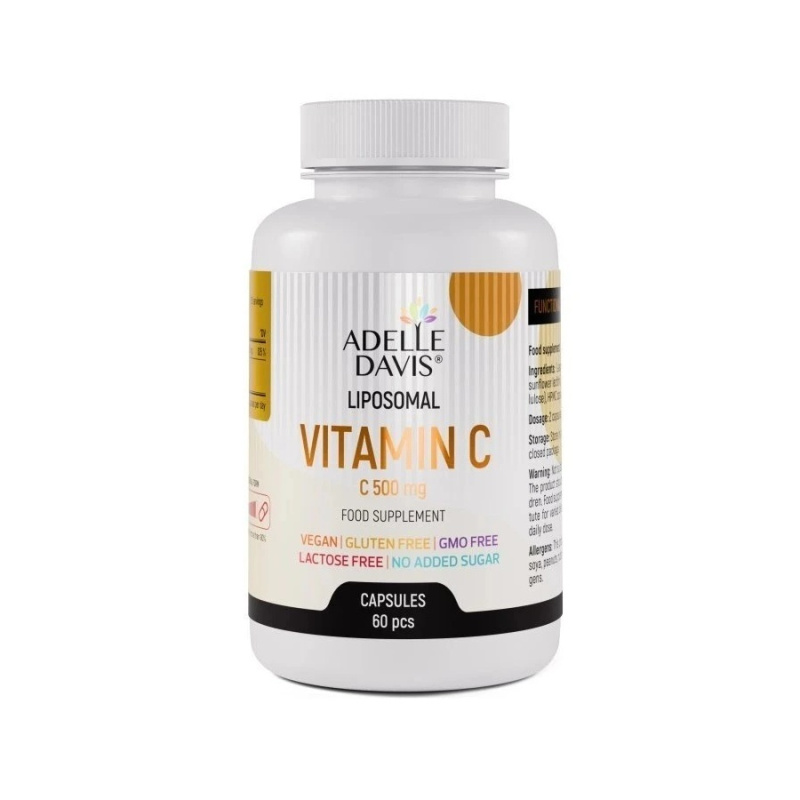 Adelle Davis Liposomal vitamin C 500 mg 60 kapslí