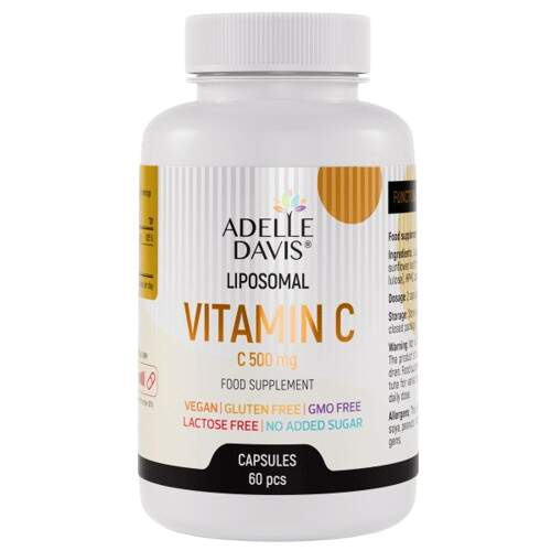 Adelle Davis Liposomal vitamin C 500 mg 60 kapslí