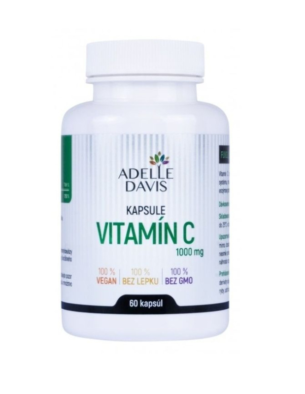 Adelle Davis Adelle Davis, Vitamín C 1000 mg, 60 kapslí