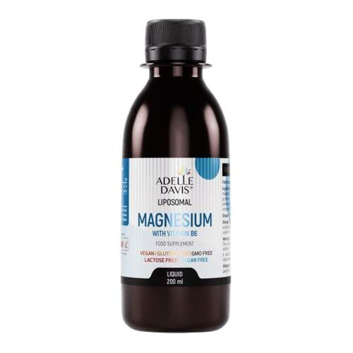 Adelle Davis Lipozomální magnézium s vitamínem B6 200 ml