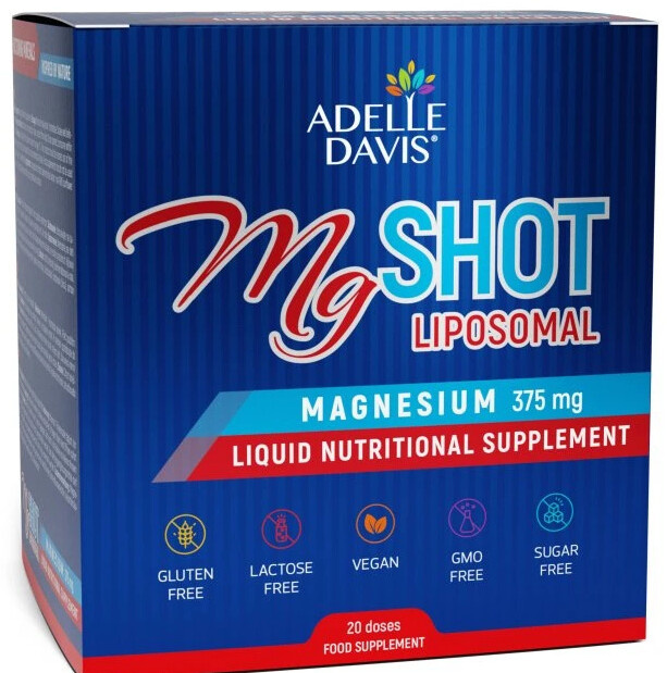 Adelle Davis MgSHOT Liposomal Magnesium 20x25 ml