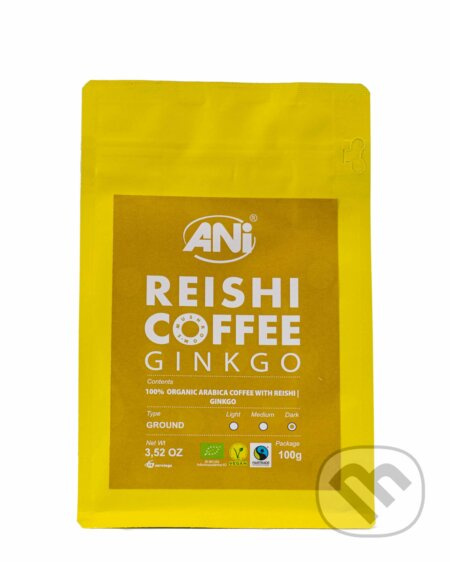 Ginkgo Reishi BIO mletá káva 100g