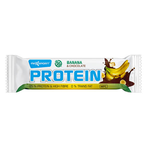MaxSport Protein Bar 50 g - banán/čokoláda