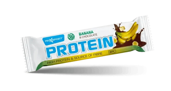 MaxSport Protein Bar 50 g - banán/čokoláda