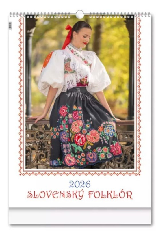 Nástenný kalendár Slovenský folklór 2026