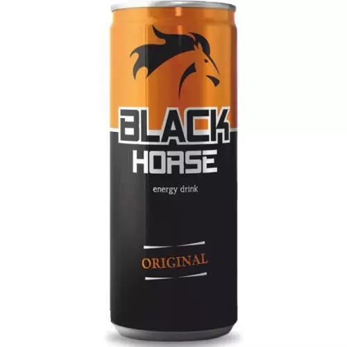 Black Horse ener. nápoj original plech 250ML