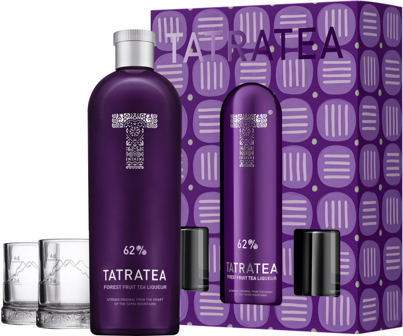 Tatratea Forest Fruit + 2 sklenice 62% 0,7l (darčekové balenie 2 poháre)