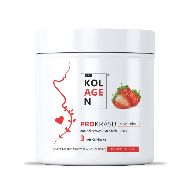 MujKolagen PROKRÁSU Jahoda pro těhotné a kojící, 266g