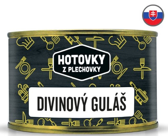 HOTOVKY Z PLECHOVKY Zvěřinový guláš Varianta: 400 g