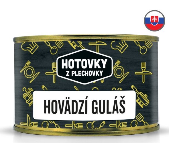 HOTOVKY Z PLECHOVKY Hovězí guláš Varianta: 400 g