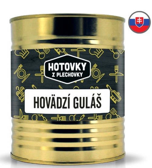 HOTOVKY Z PLECHOVKY Hovězí guláš Varianta: 800 g