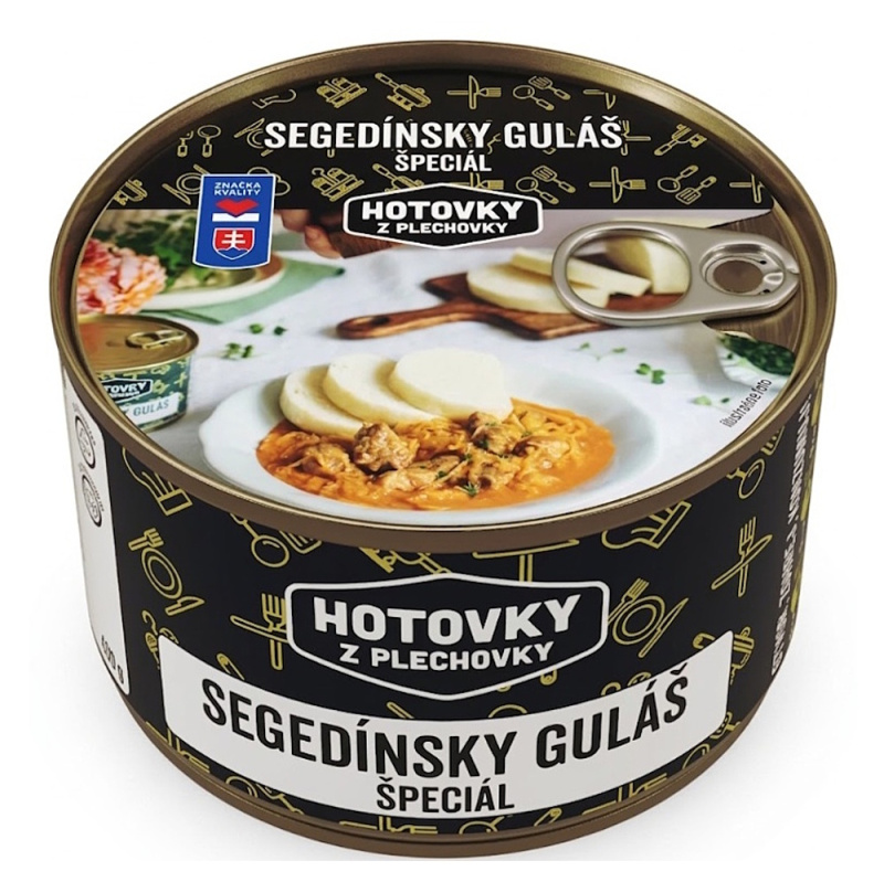 HOTOVKY Z PLECHOVKY Segedínský guláš speciál Varianta: 800 g