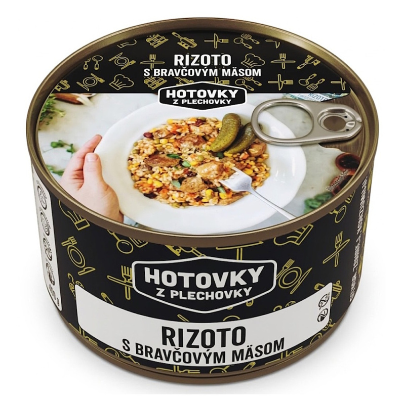 HOTOVKY Z PLECHOVKY Rizoto s vepřovým masem Varianta: 800 g