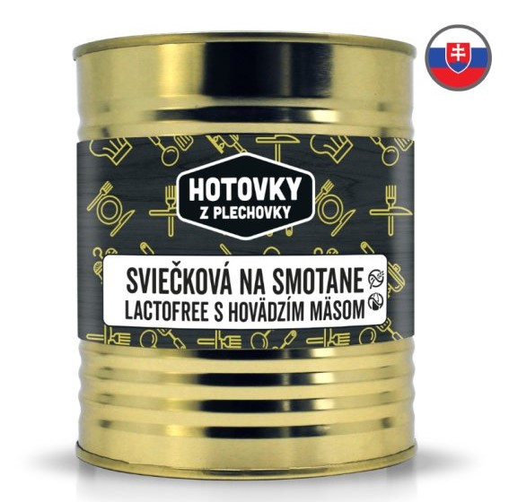 HOTOVKY Z PLECHOVKY Svíčková na smetaně s hovězím masem bez lepku a mléka Varianta: 800 g