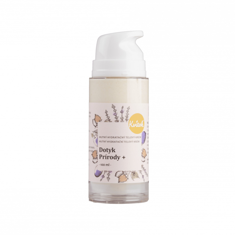 Kvitok Hydratační tělový krém Dotek přírody - výživný, 100 ml